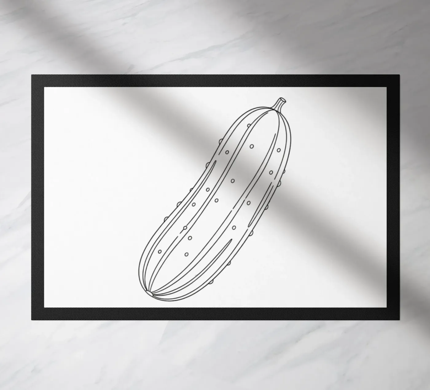 Cool Cucumber doormat by FruityNoodly