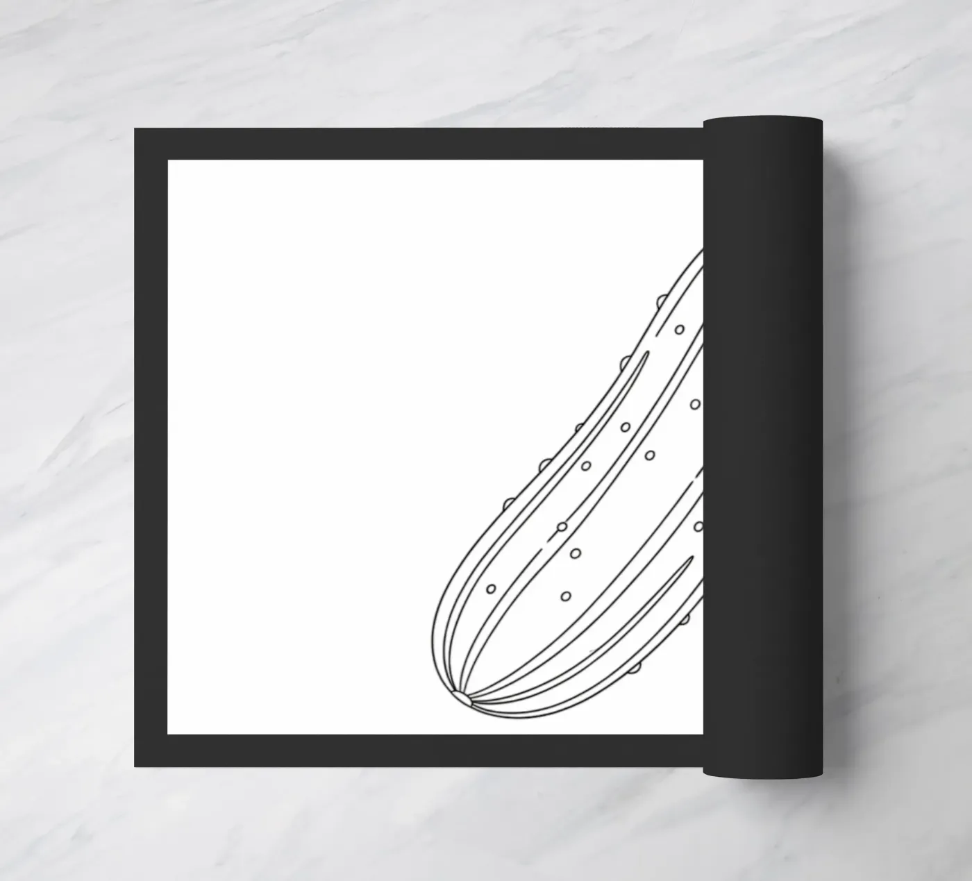 Cool Cucumber doormat by FruityNoodly