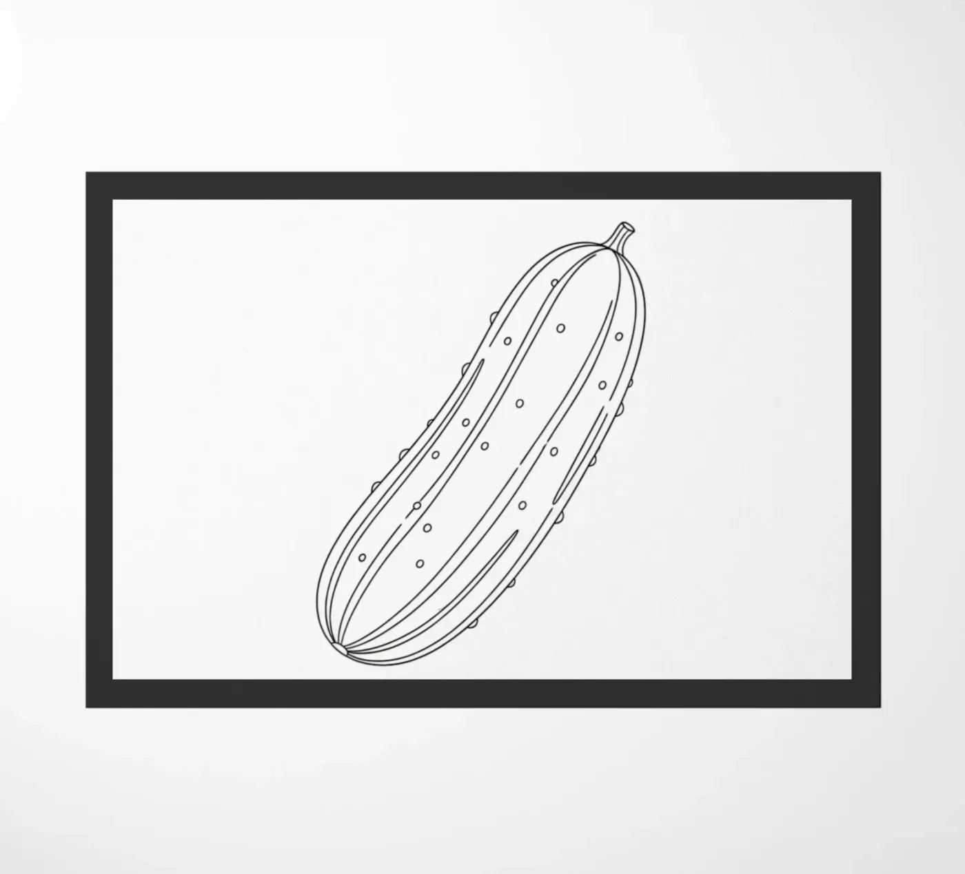 Cool Cucumber doormat by FruityNoodly