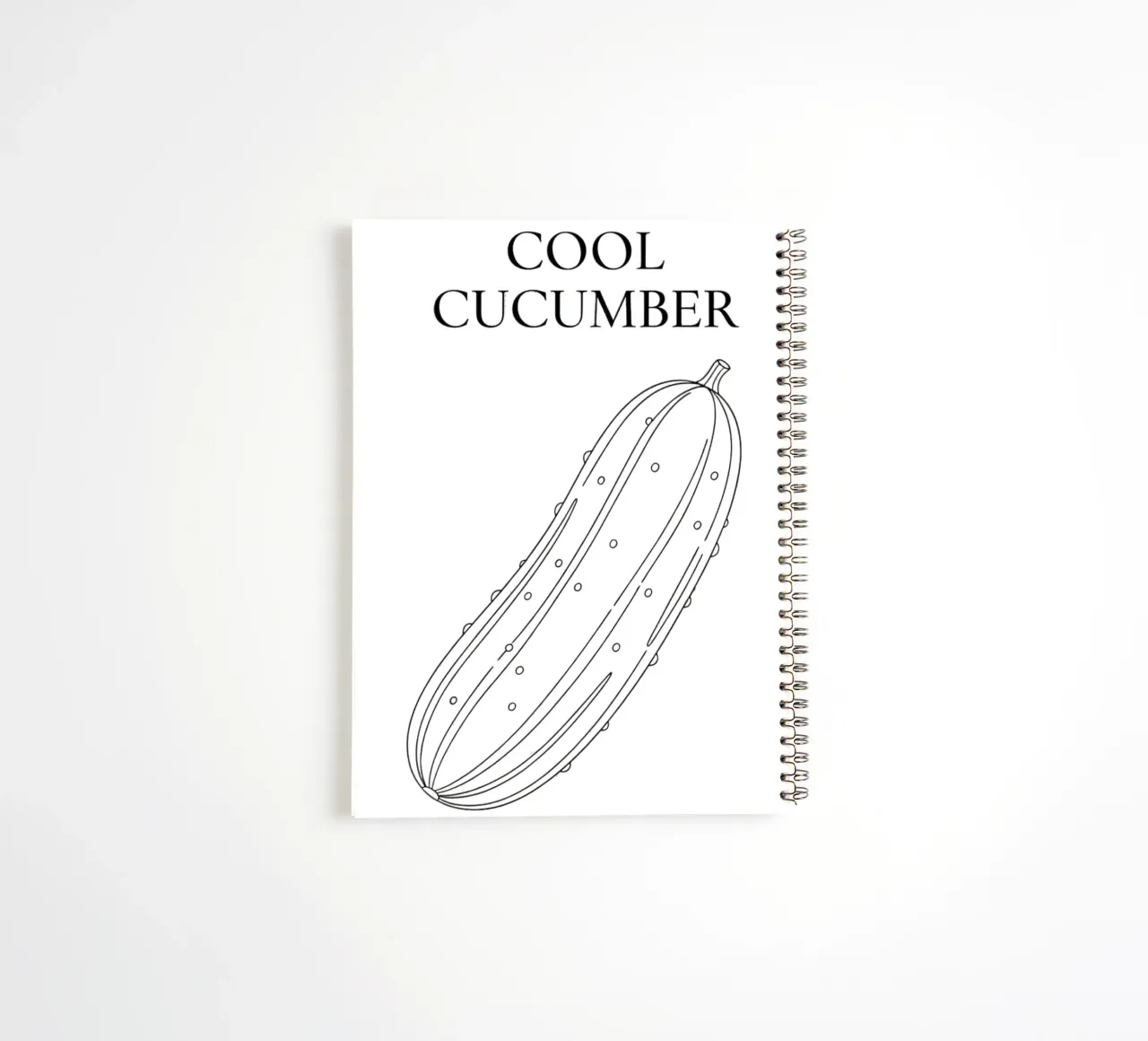 Cool Cucumber spiral notebook by FruityNoodly