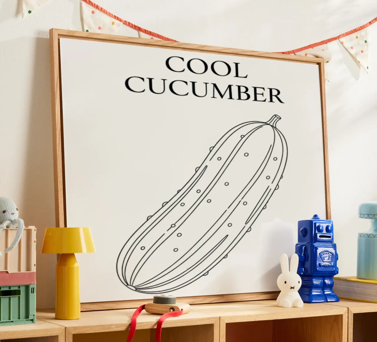 Cool Cucumber acrylic glass by FruityNoodly