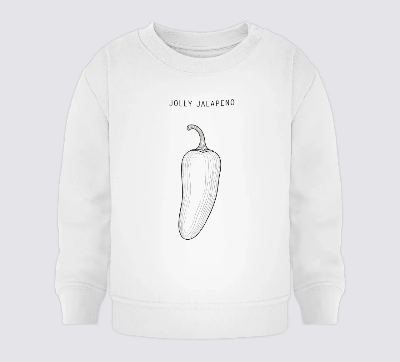 Jolly Jalapeño Business: A Pepper with a Point! felpa neonato da FruityNoodly
