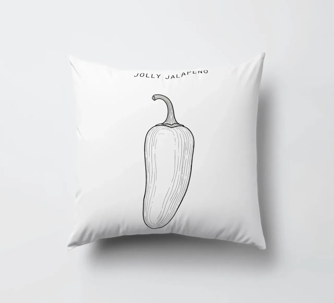 Jolly Jalapeño Business: A Pepper with a Point! cuscino da FruityNoodly