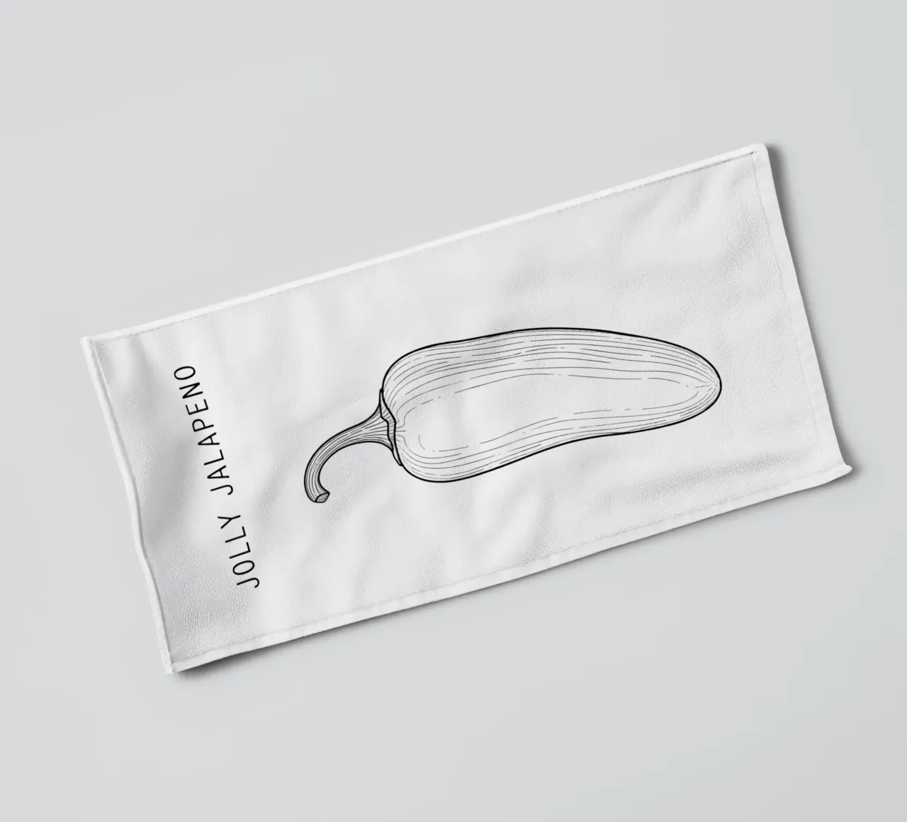 Jolly Jalapeño Business: A Pepper with a Point! asciugamano da bagno da FruityNoodly