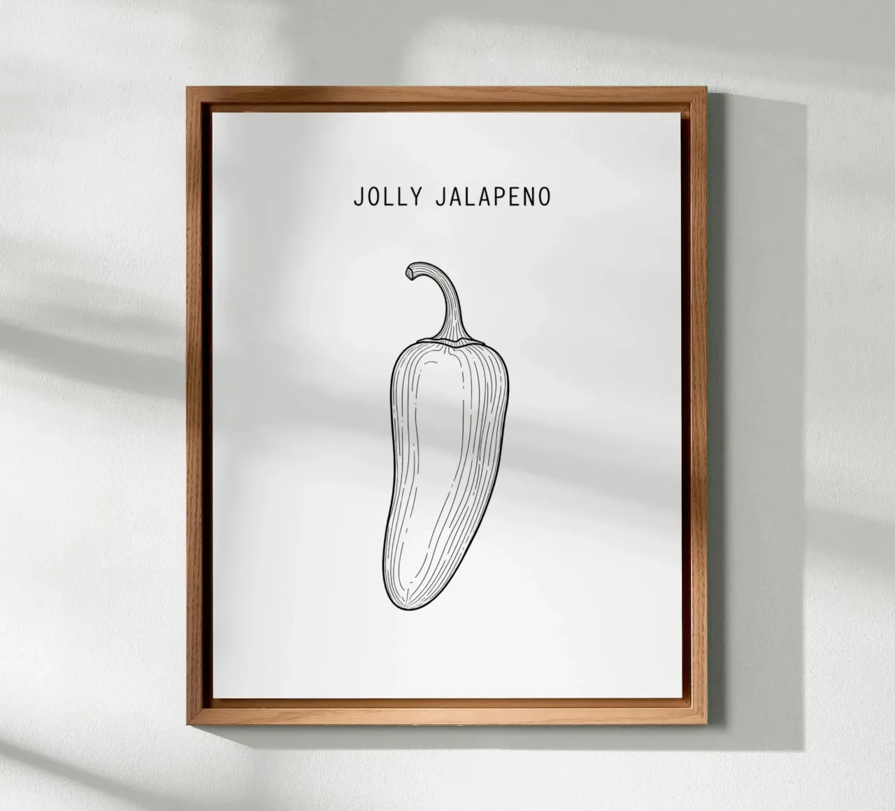 Jolly Jalapeño Business: A Pepper with a Point! alluminio dibond da FruityNoodly