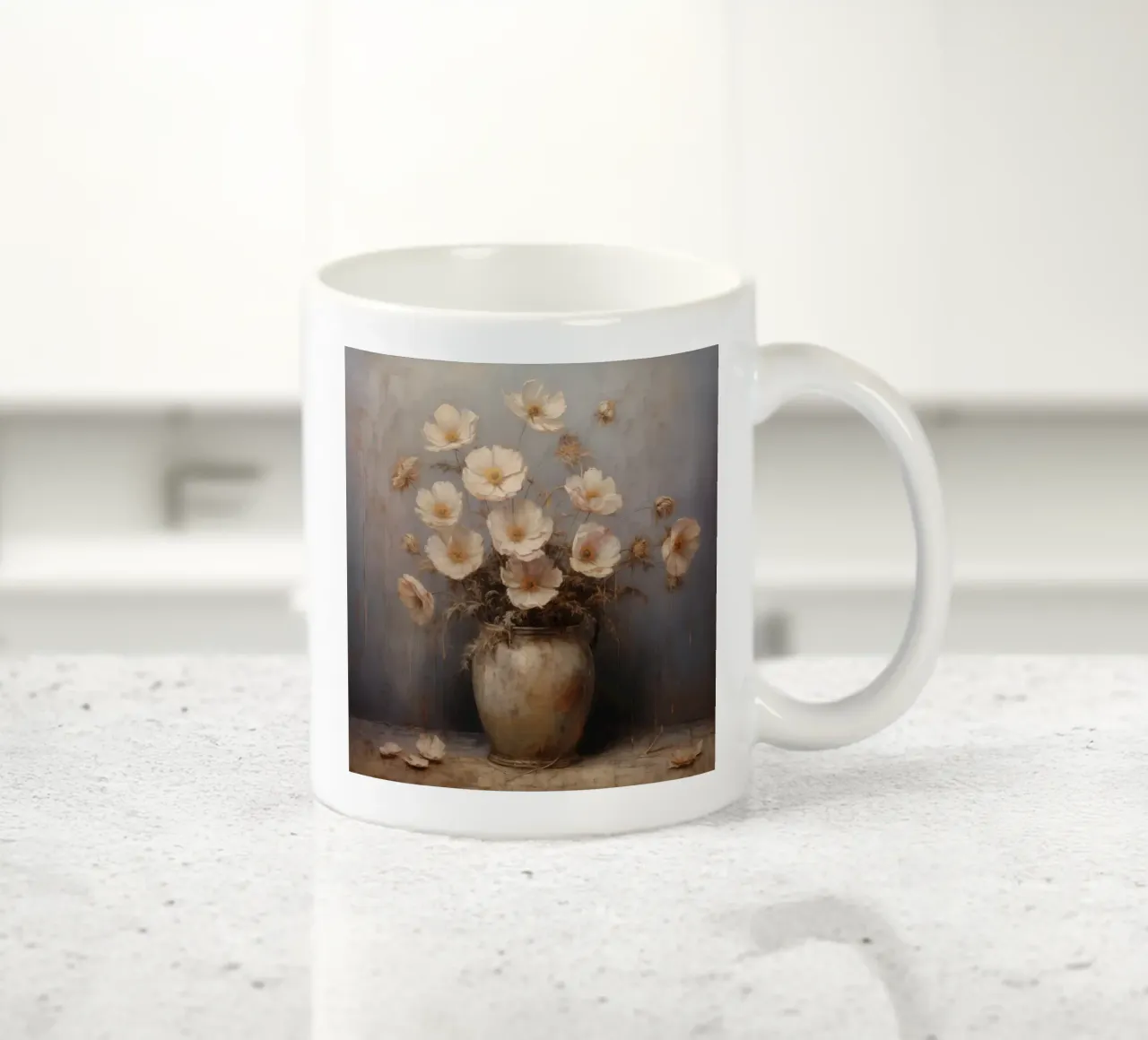 Una vita tranquilla con i fiori tazza in ceramica da Imagine