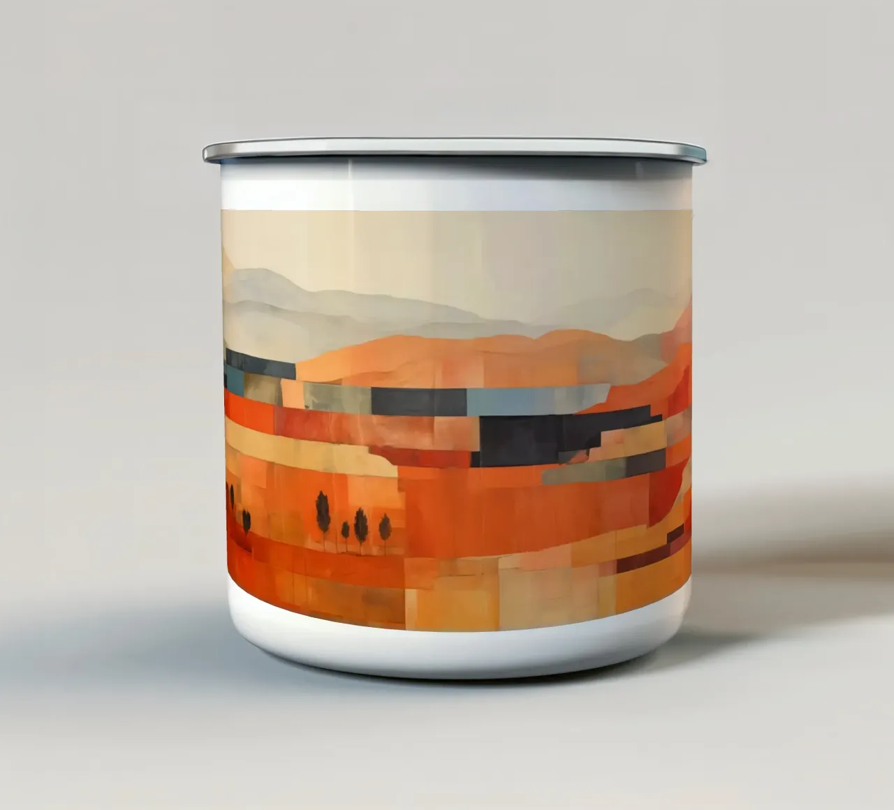 Terreno astratto tazza in smalto da Imagine