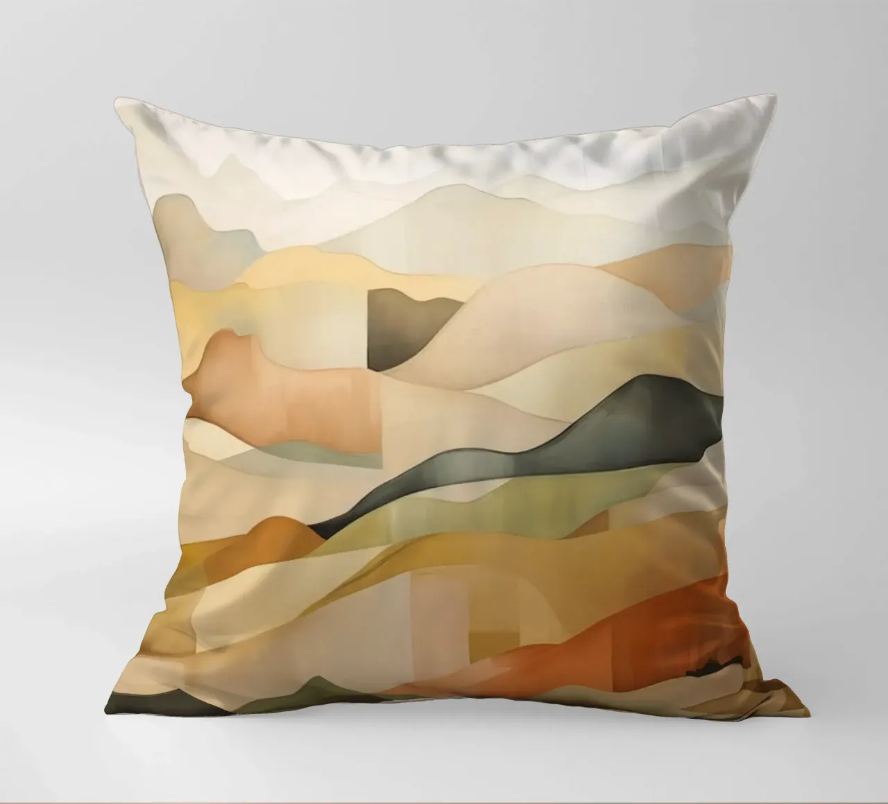 Abstract landscape decorative cushion by Imagine