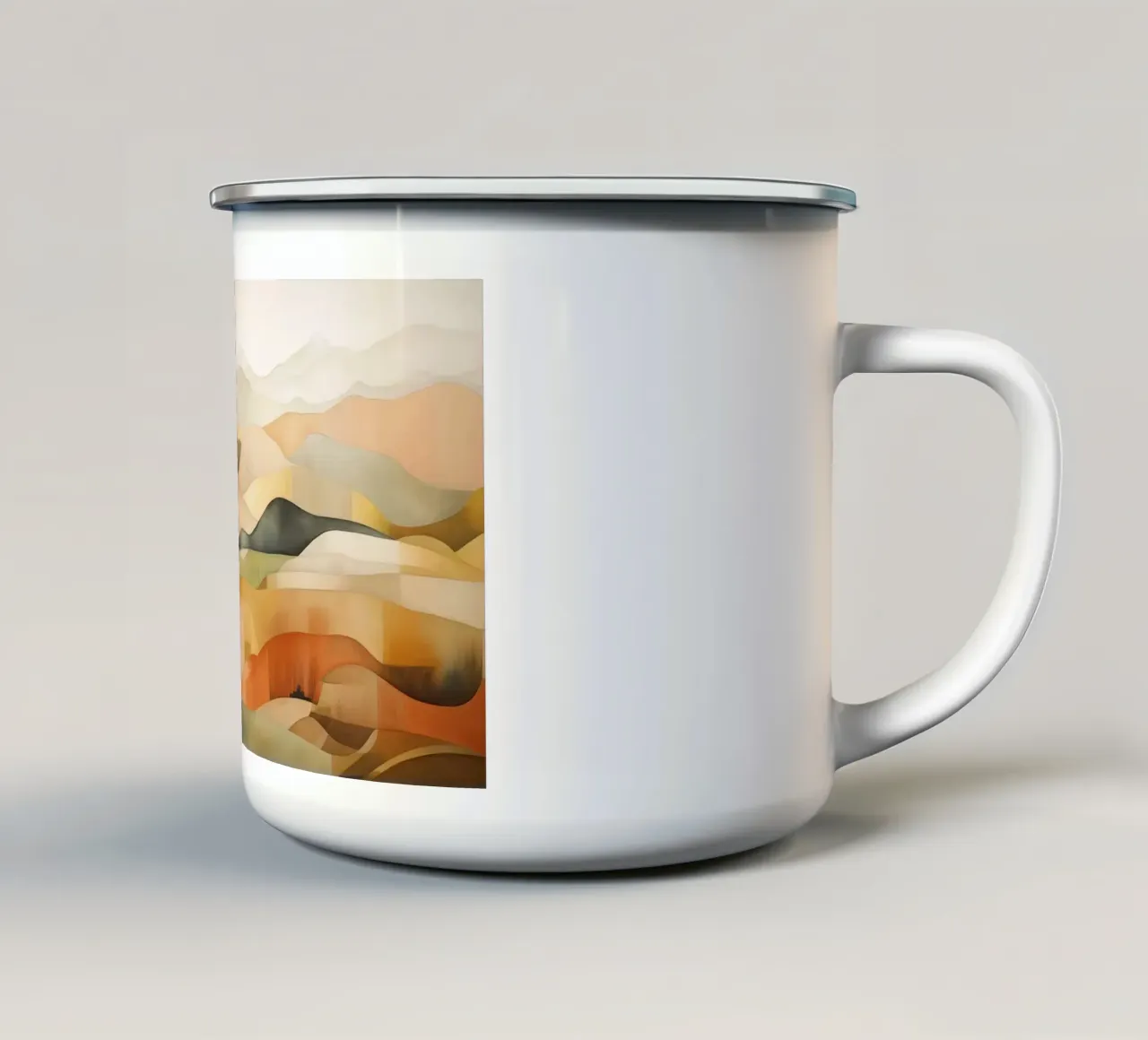 Paesaggio astratto tazza in smalto da Imagine