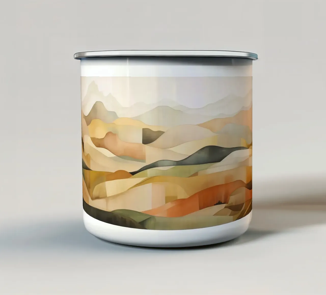 Paesaggio astratto tazza in smalto da Imagine