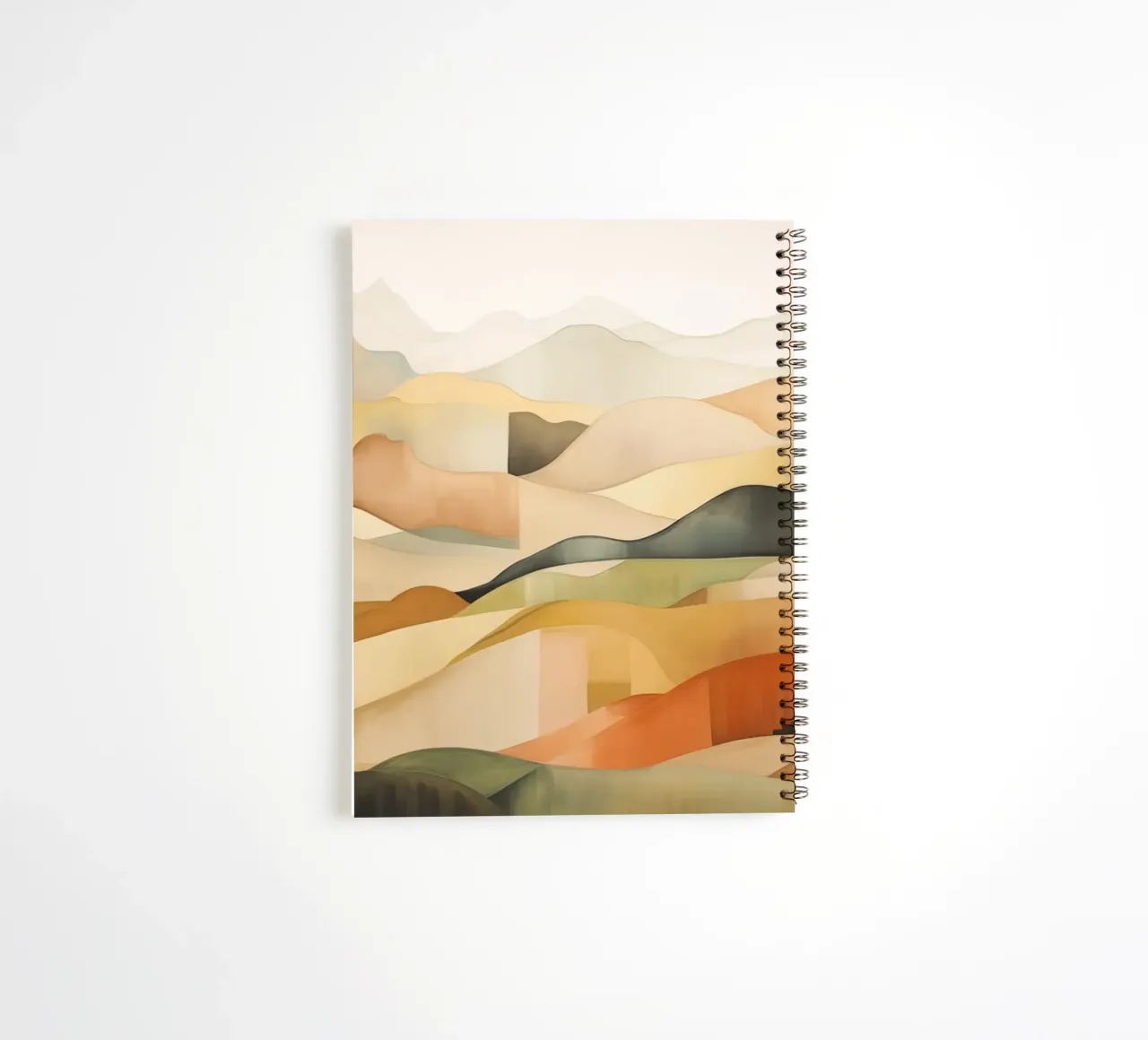 Abstract landscape spiral notebook by Imagine