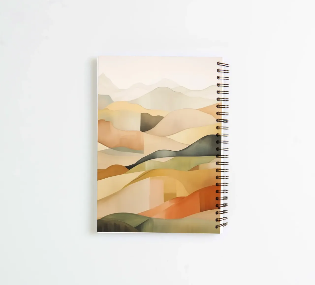 Abstract landscape spiral notebook by Imagine
