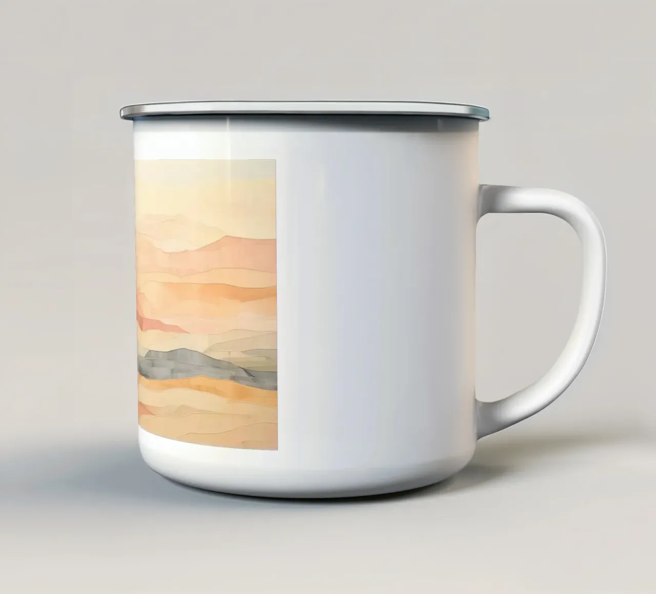Paesaggio astratto tazza in smalto da Imagine