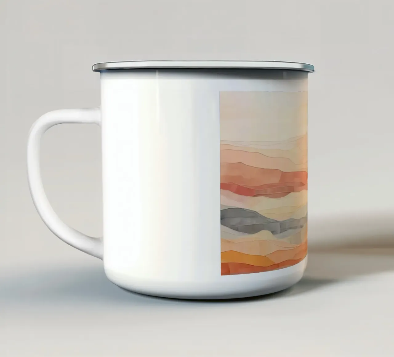Paesaggio astratto tazza in smalto da Imagine