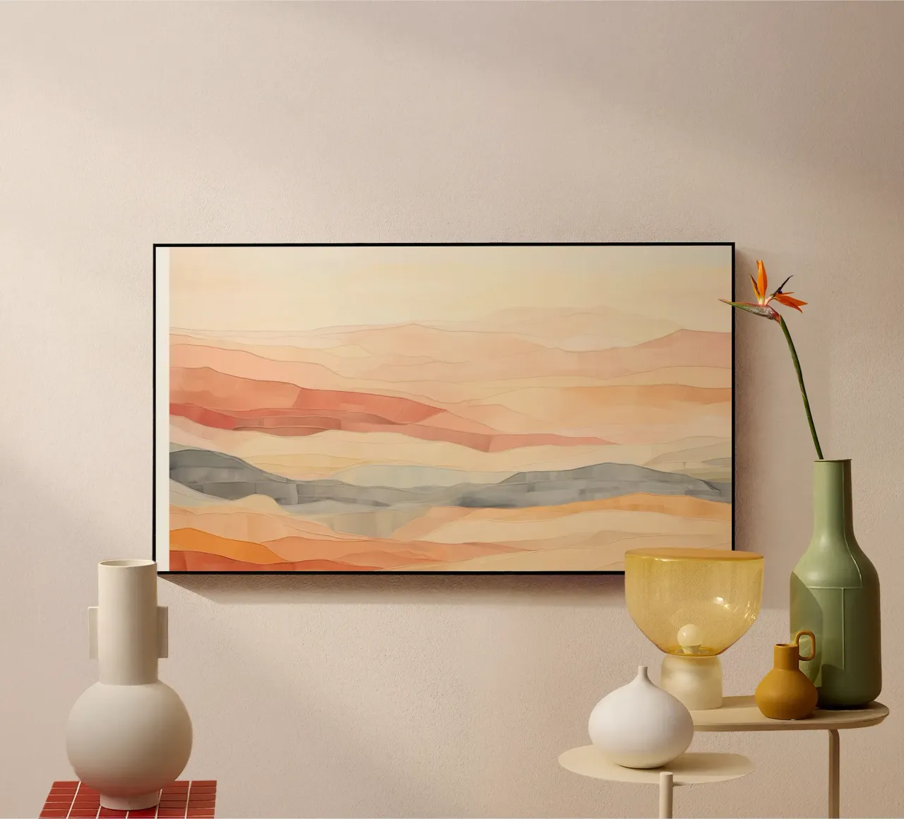 Abstract landscape acrylic glass by Imagine
