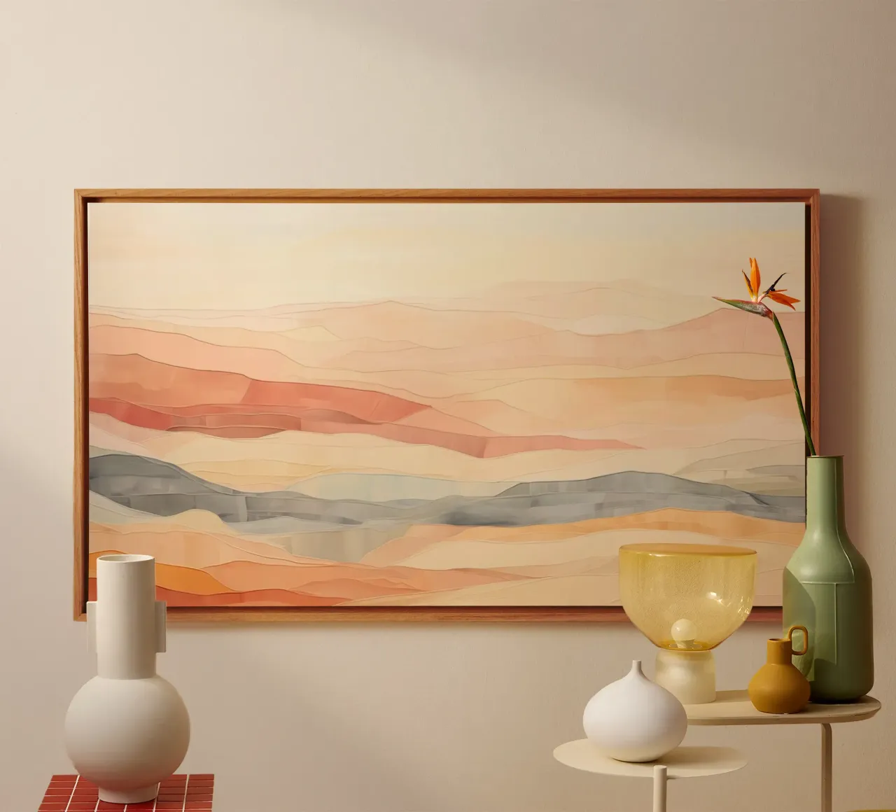 Abstract landschap canvas van Imagine