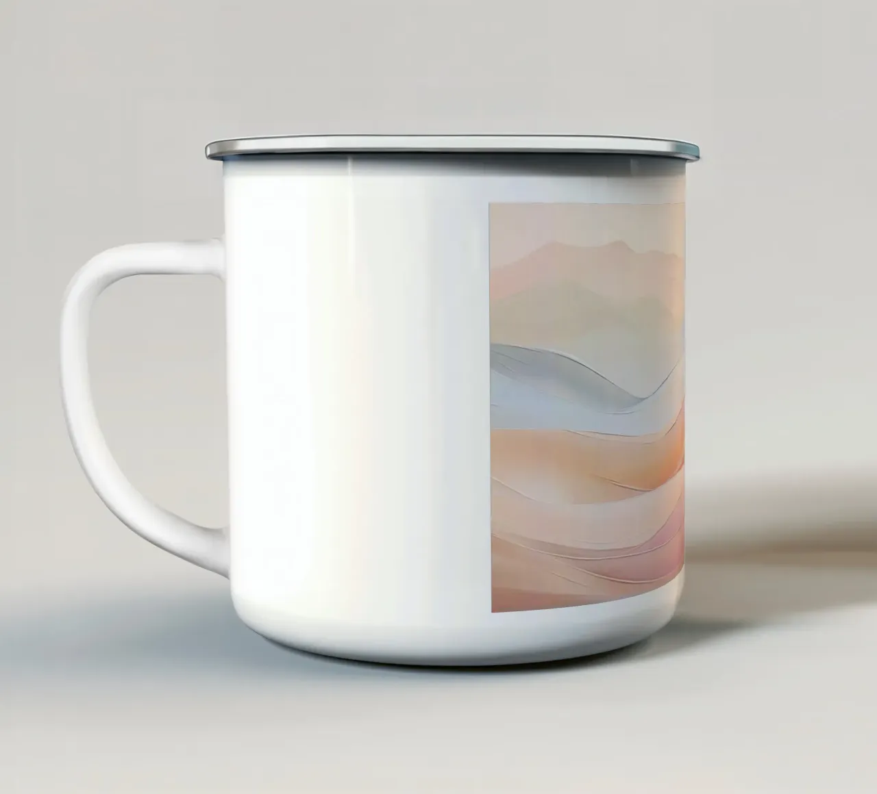 Paesaggio astratto tazza in smalto da Imagine