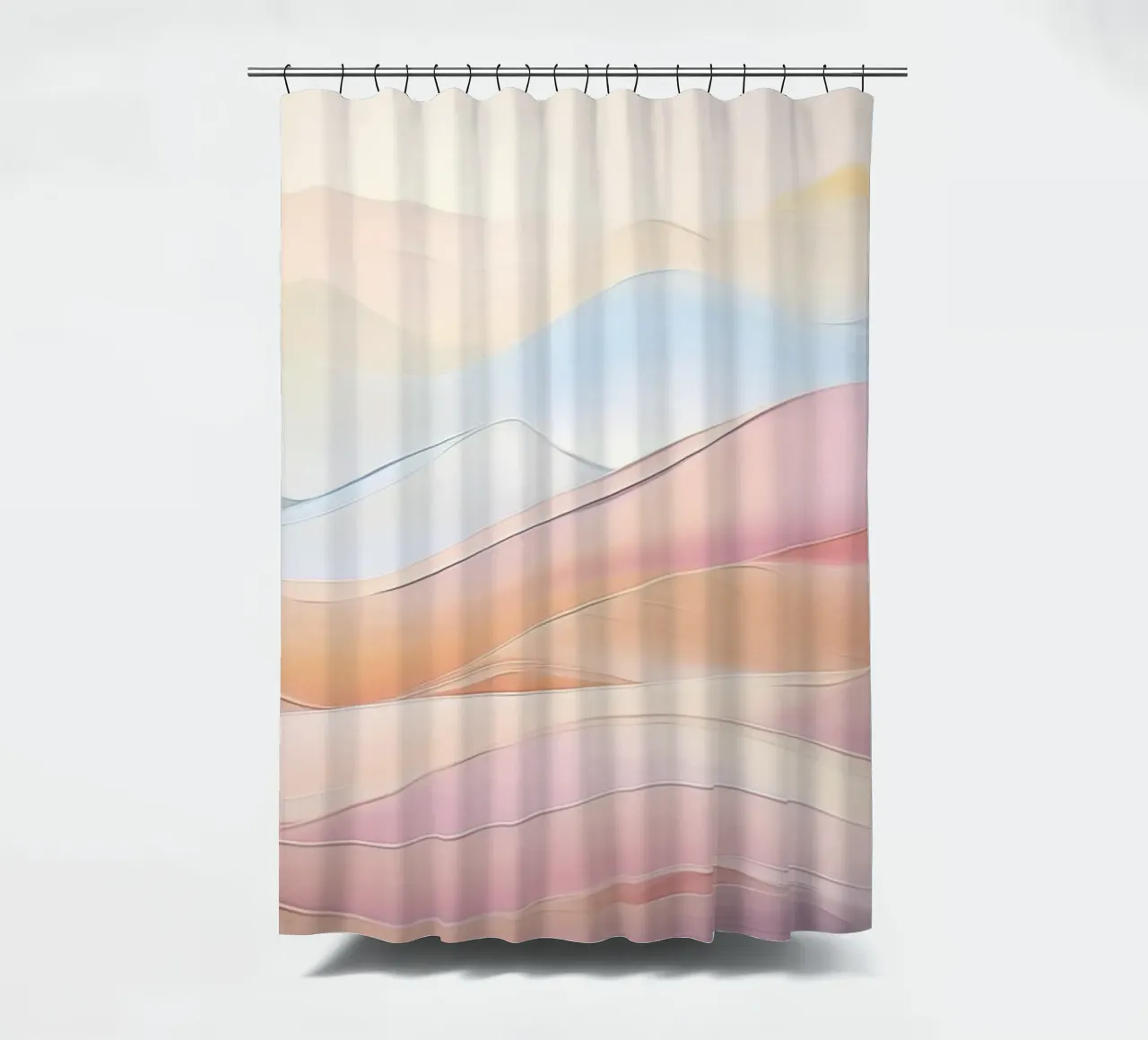 Abstract landscape shower curtain by Imagine