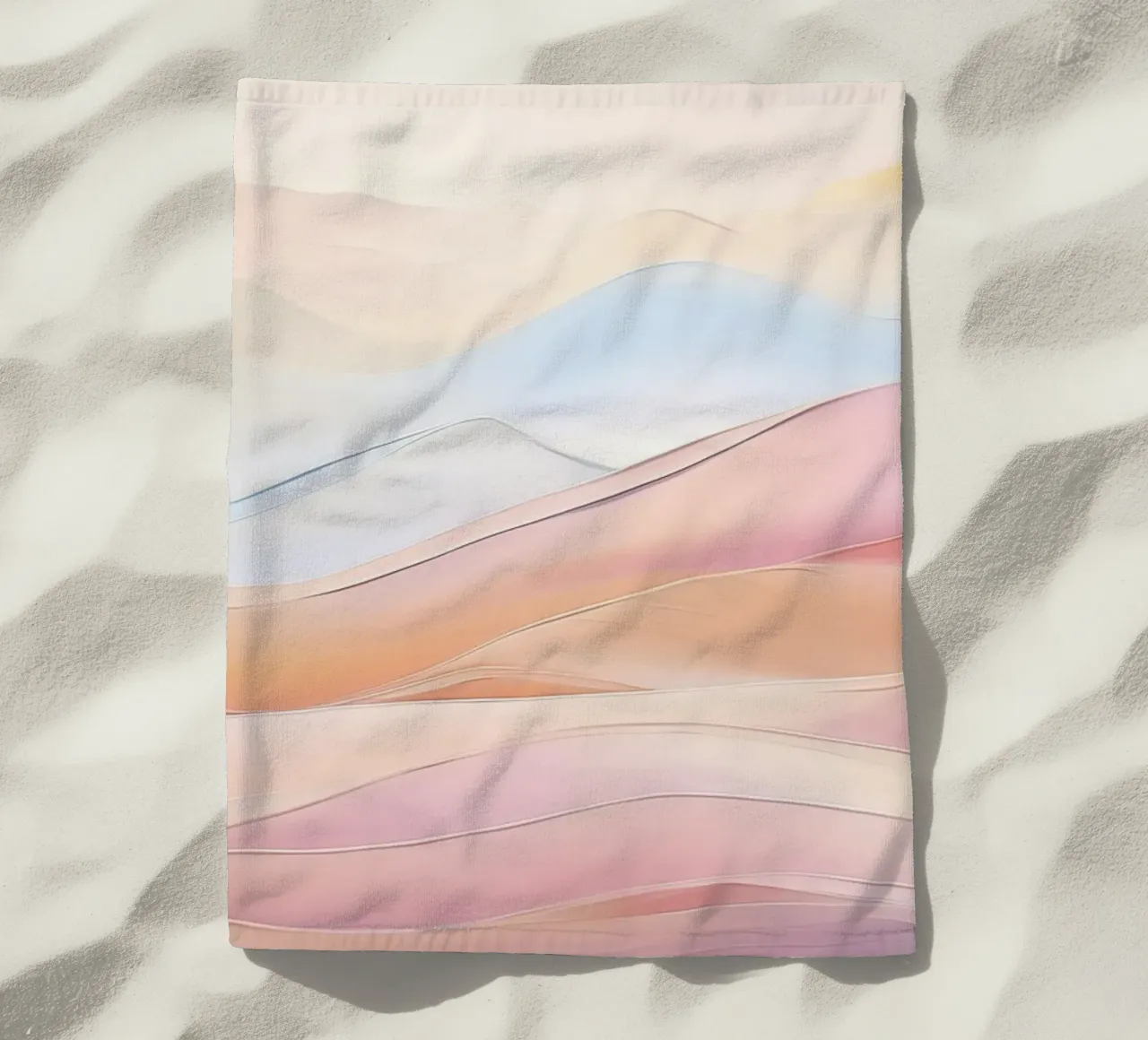 Abstract landscape beach towel by Imagine