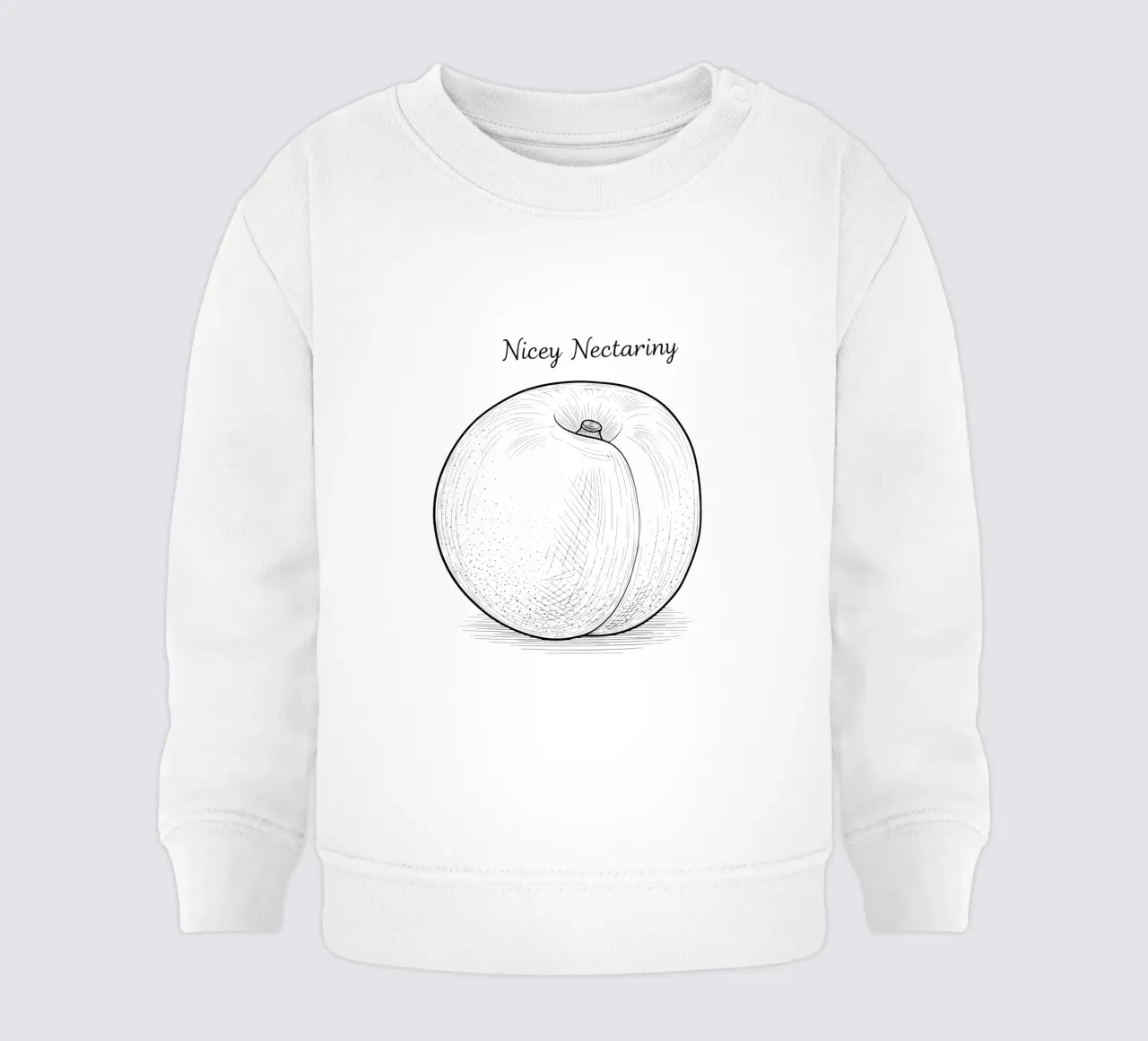 Nicey Nectariny: Existential Fruit felpa neonato da FruityNoodly