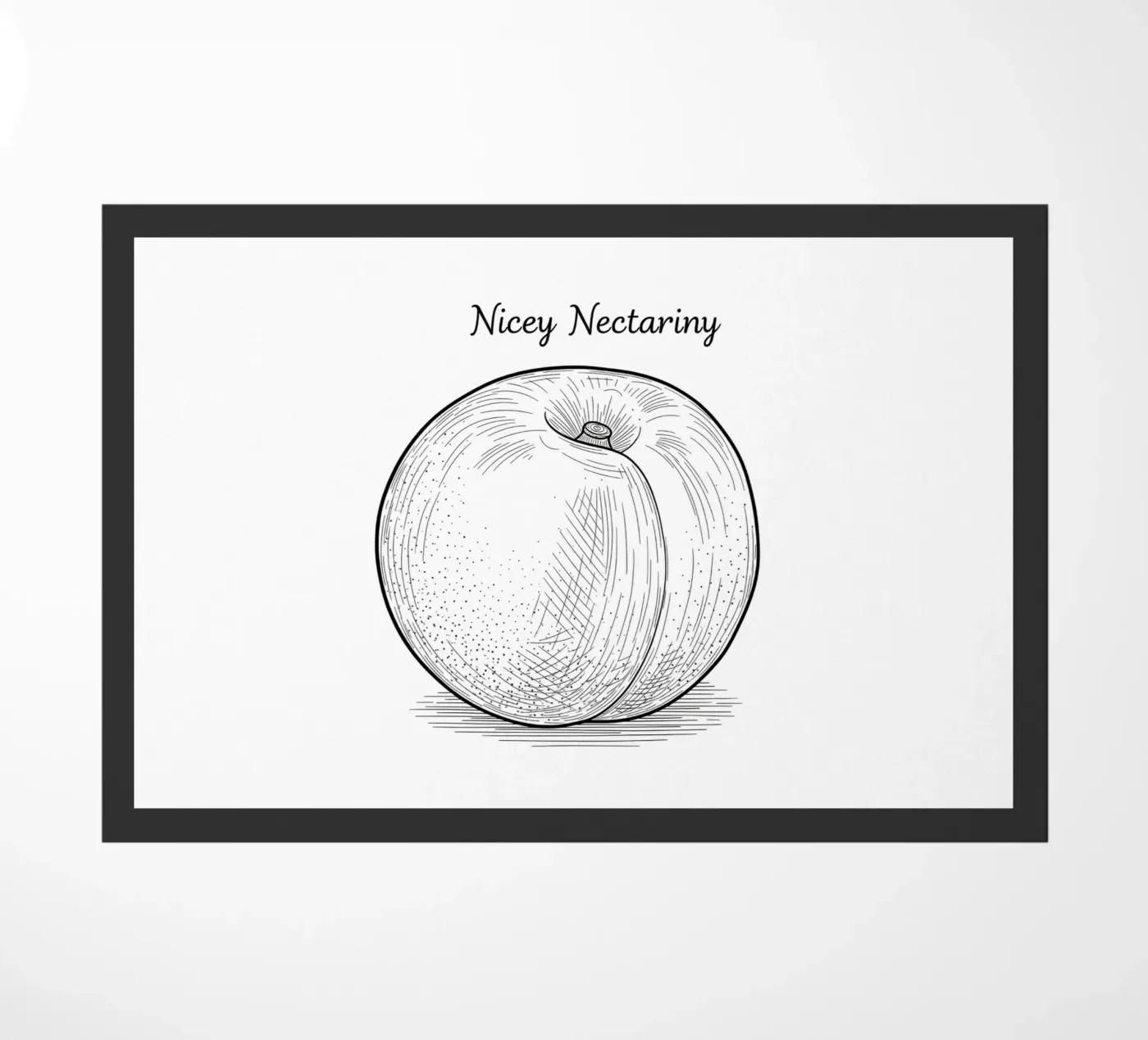 Nicey Nectariny: Existential Fruit deurmat van FruityNoodly
