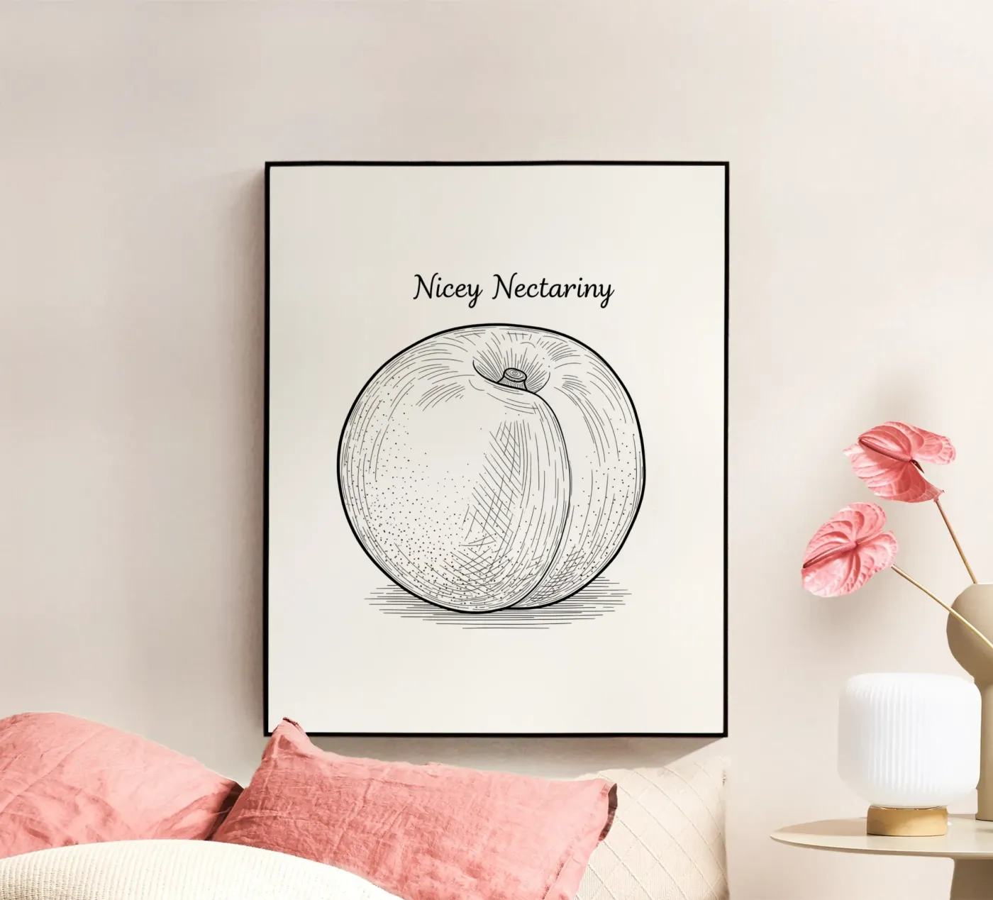 Nicey Nectariny: Existential Fruit plexiglass da FruityNoodly