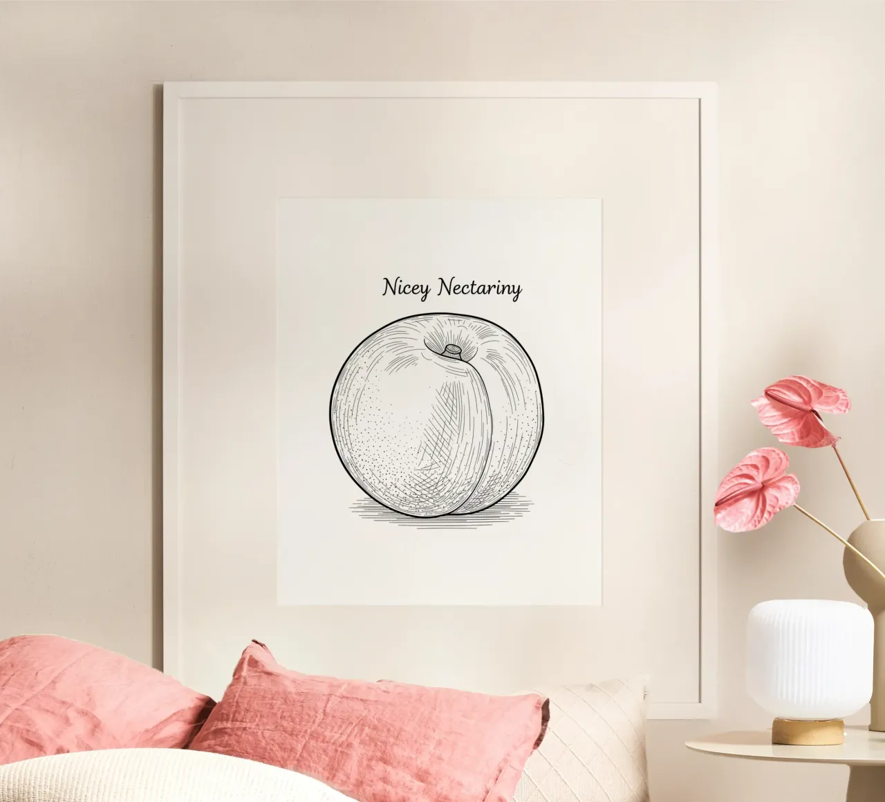 Nicey Nectariny: Existential Fruit poster da FruityNoodly