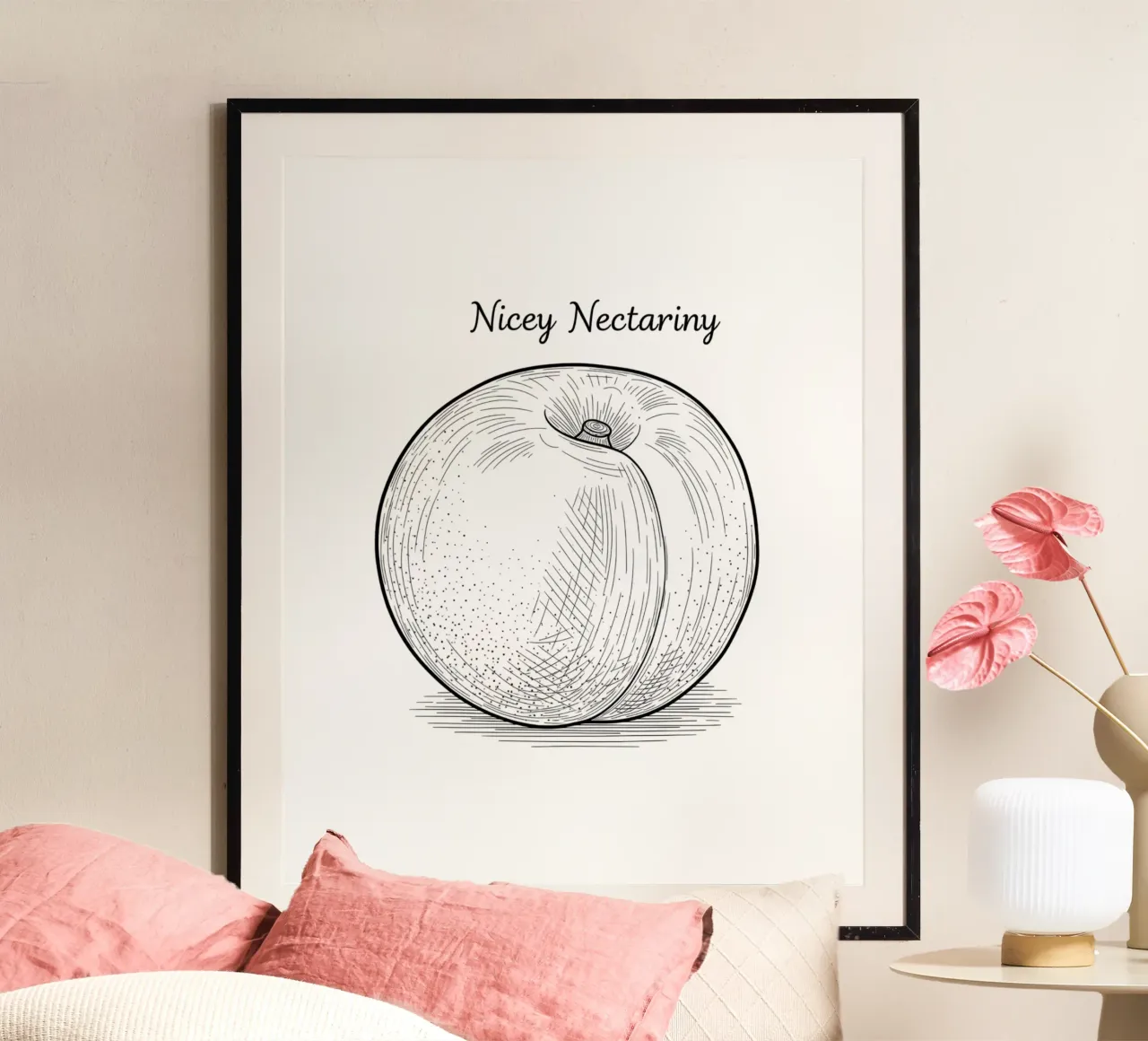 Nicey Nectariny: Existential Fruit poster da FruityNoodly