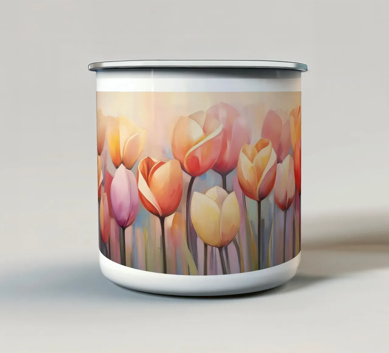 Tulipani colorati tazza in smalto da Imagine