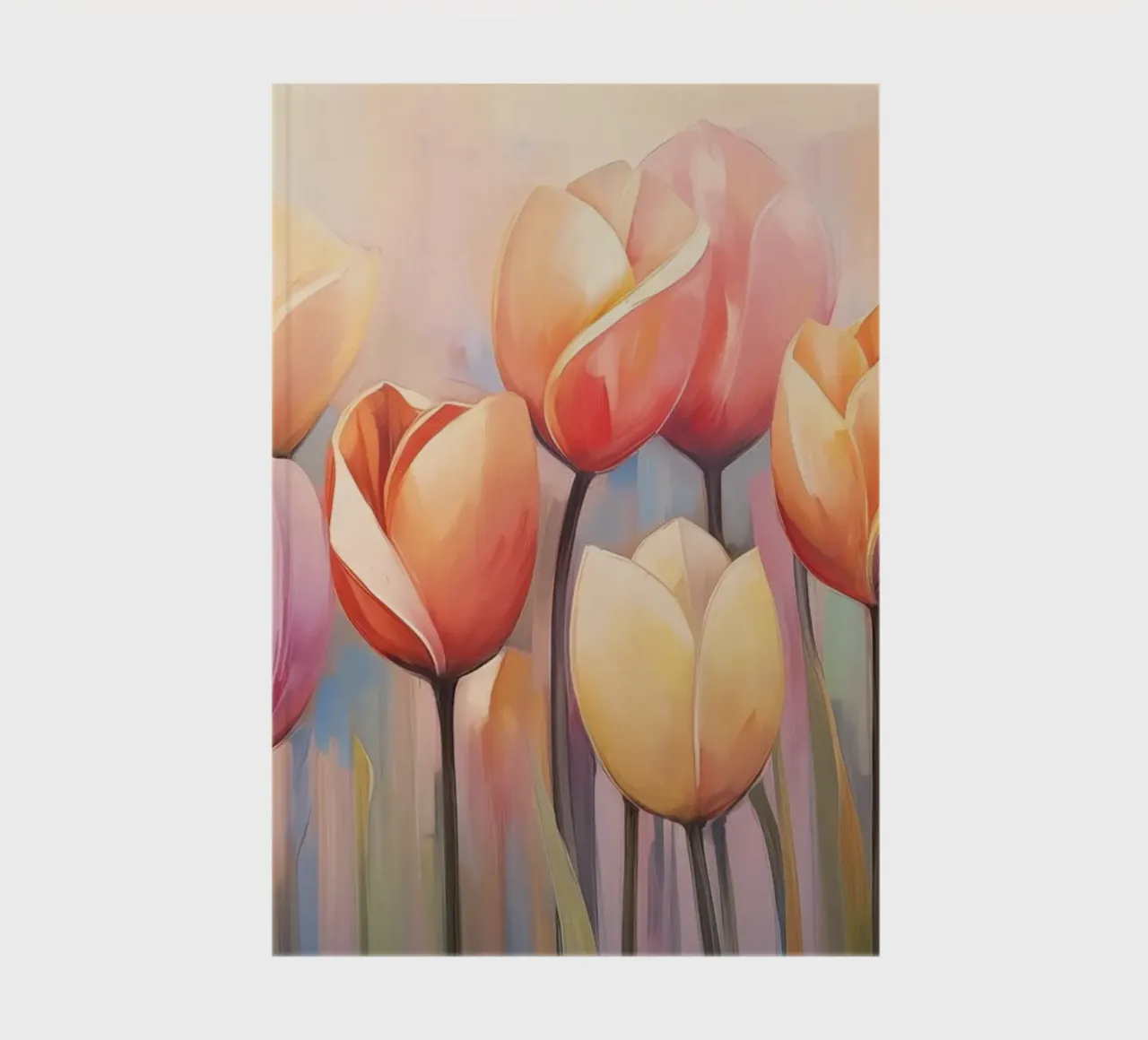 Coloured tulips notebook by Imagine