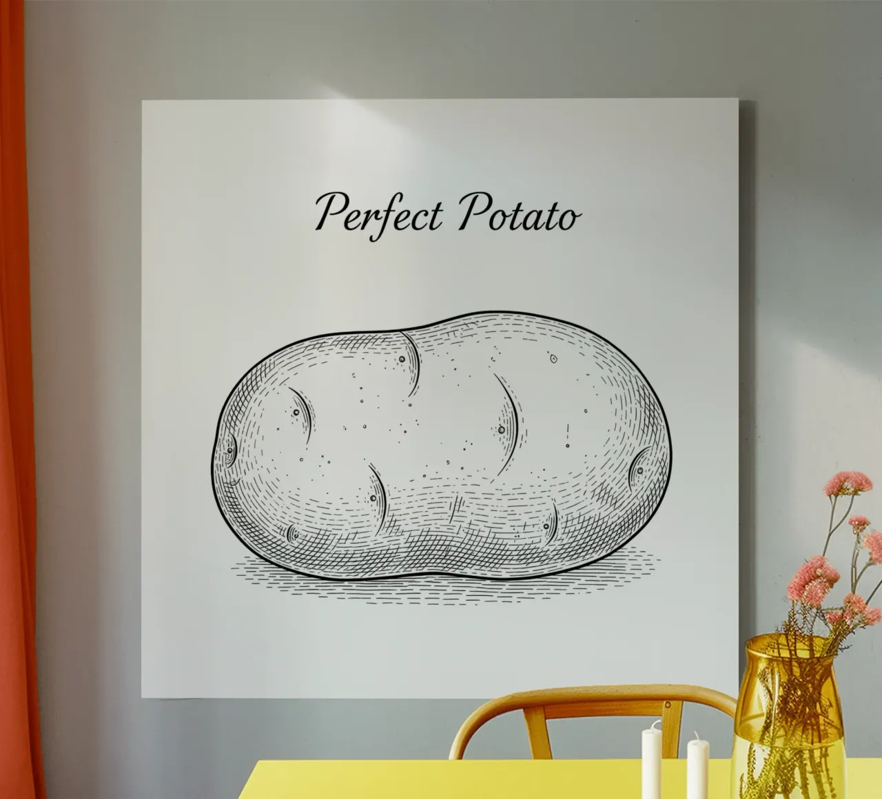 Perfect Potato: A Spud-tacular Masterpiece canvas by FruityNoodly