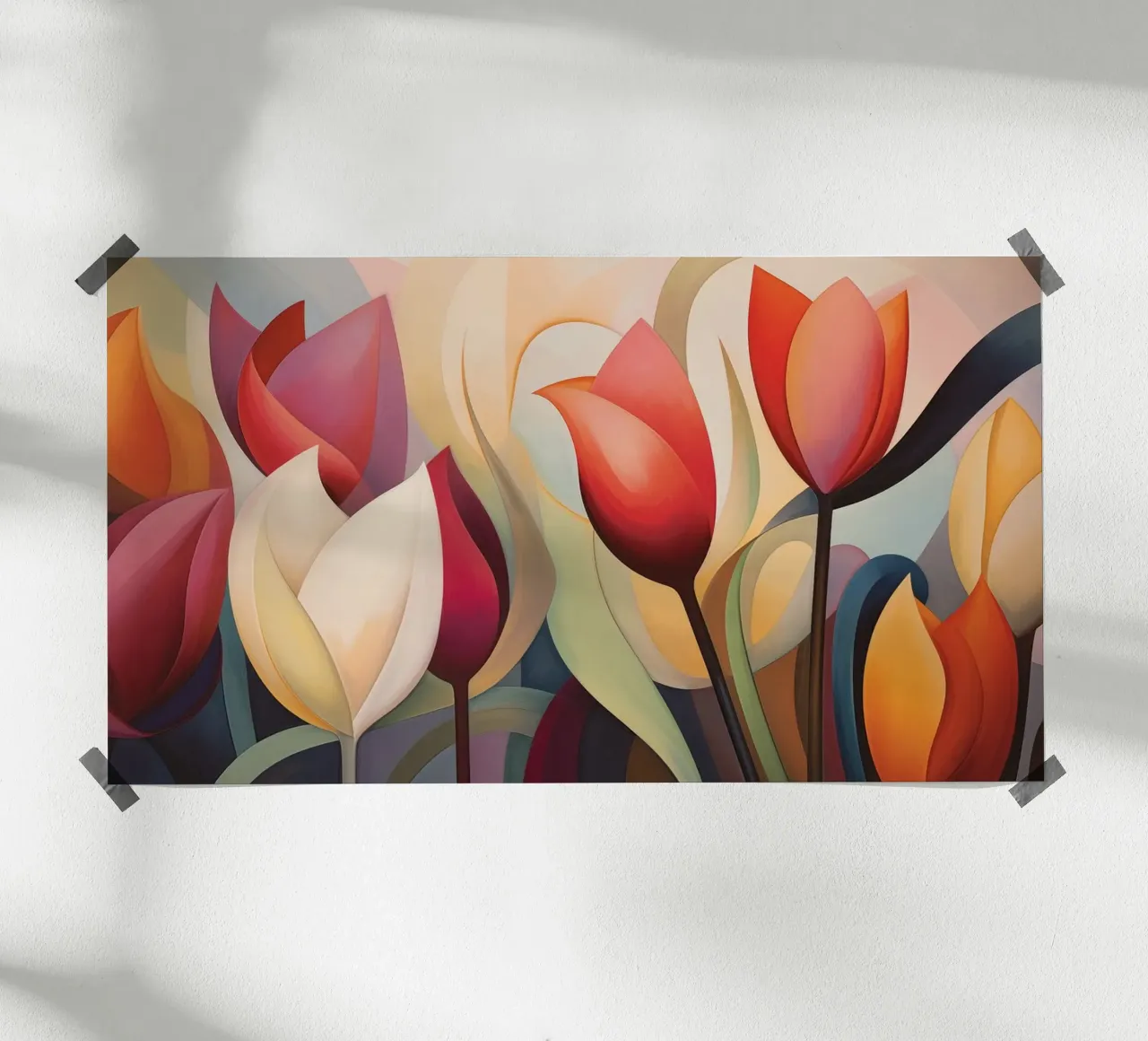Tulpen abstract Hahnemühle von Imagine