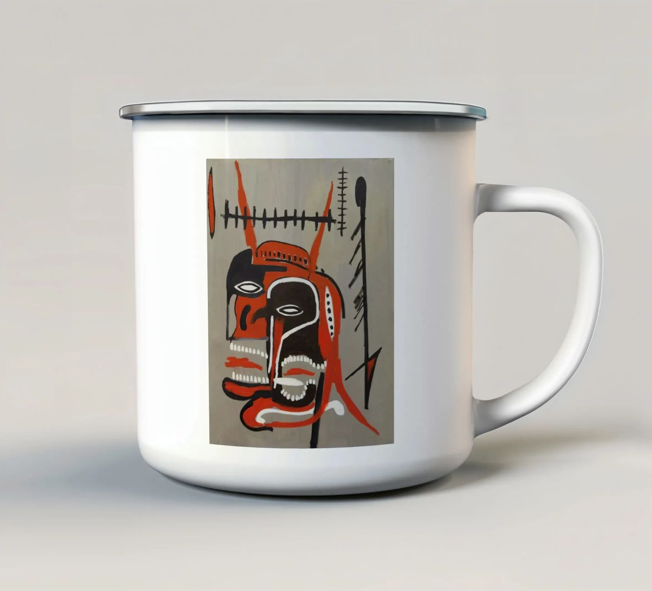Testa di Diavolo Michel tazza in smalto da PEVITA
