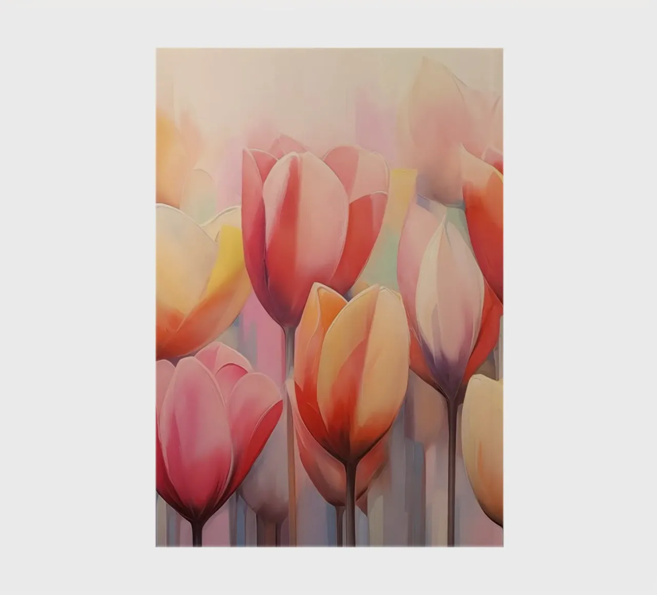 Red and yellow tulips notebook by Imagine