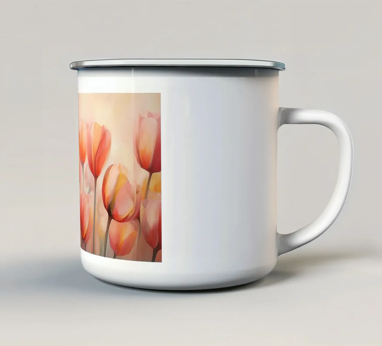 Aratura del tulipano tazza in smalto da Imagine