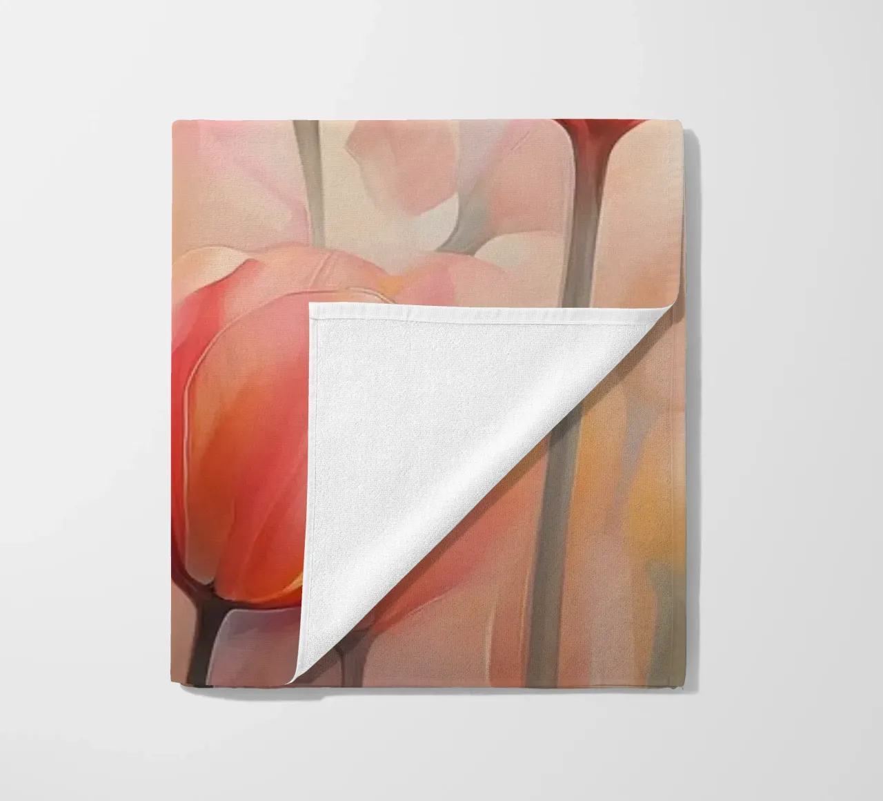 Tulpen ploegen strandhanddoek van Imagine