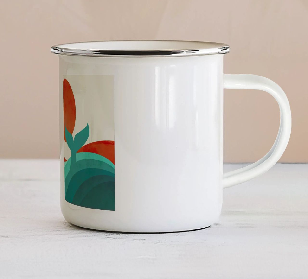 Wave Day tazza in smalto da Jay Fleck