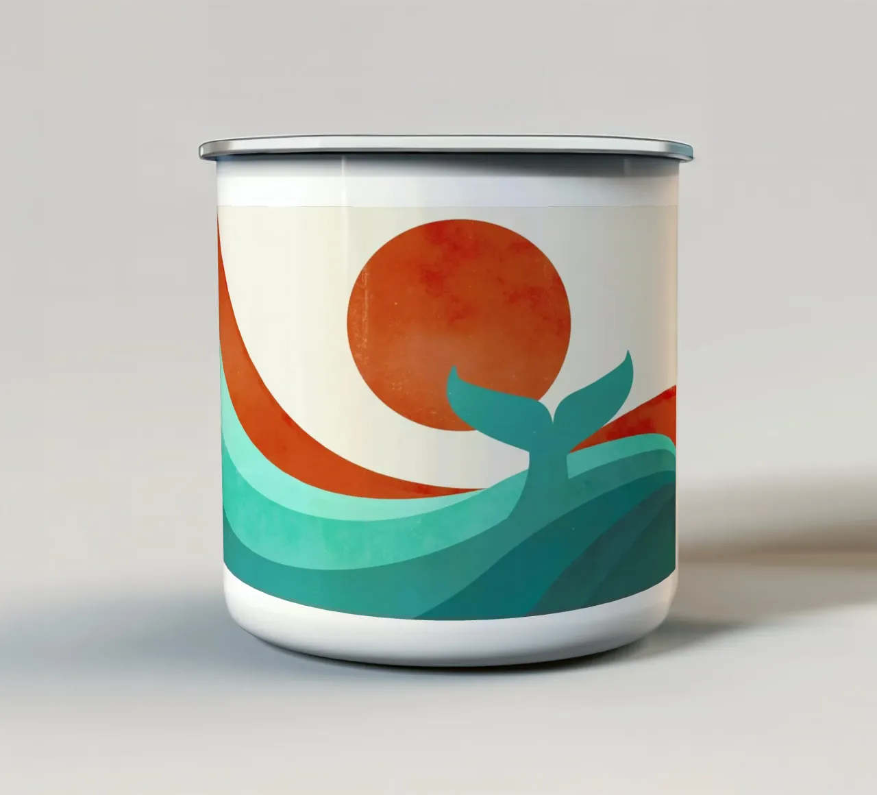 Wave Day tazza in smalto da Jay Fleck