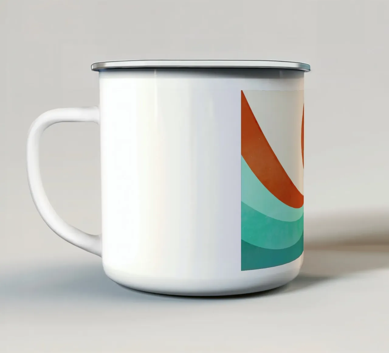 Wave Day tazza in smalto da Jay Fleck