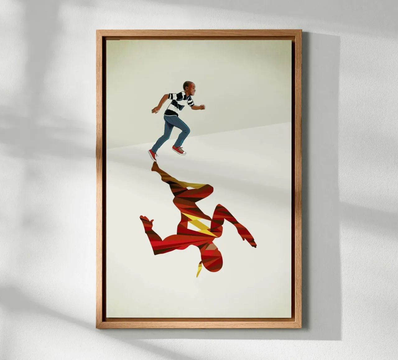 Super Shadows Scarlet Speedster tela con Cornice a cassetta da Jason Ratliff