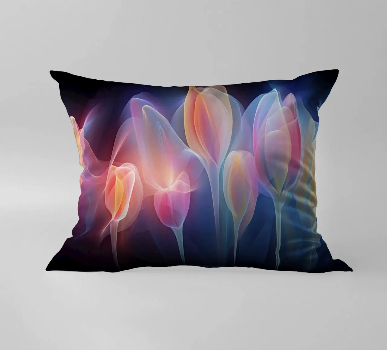 Tulipani al neon cuscino da Imagine