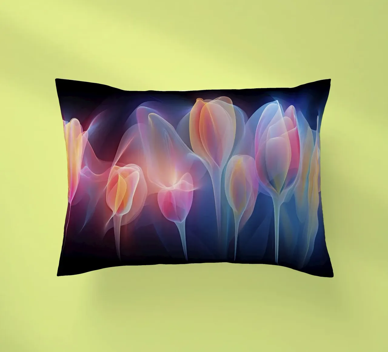 Tulipani al neon cuscino da Imagine