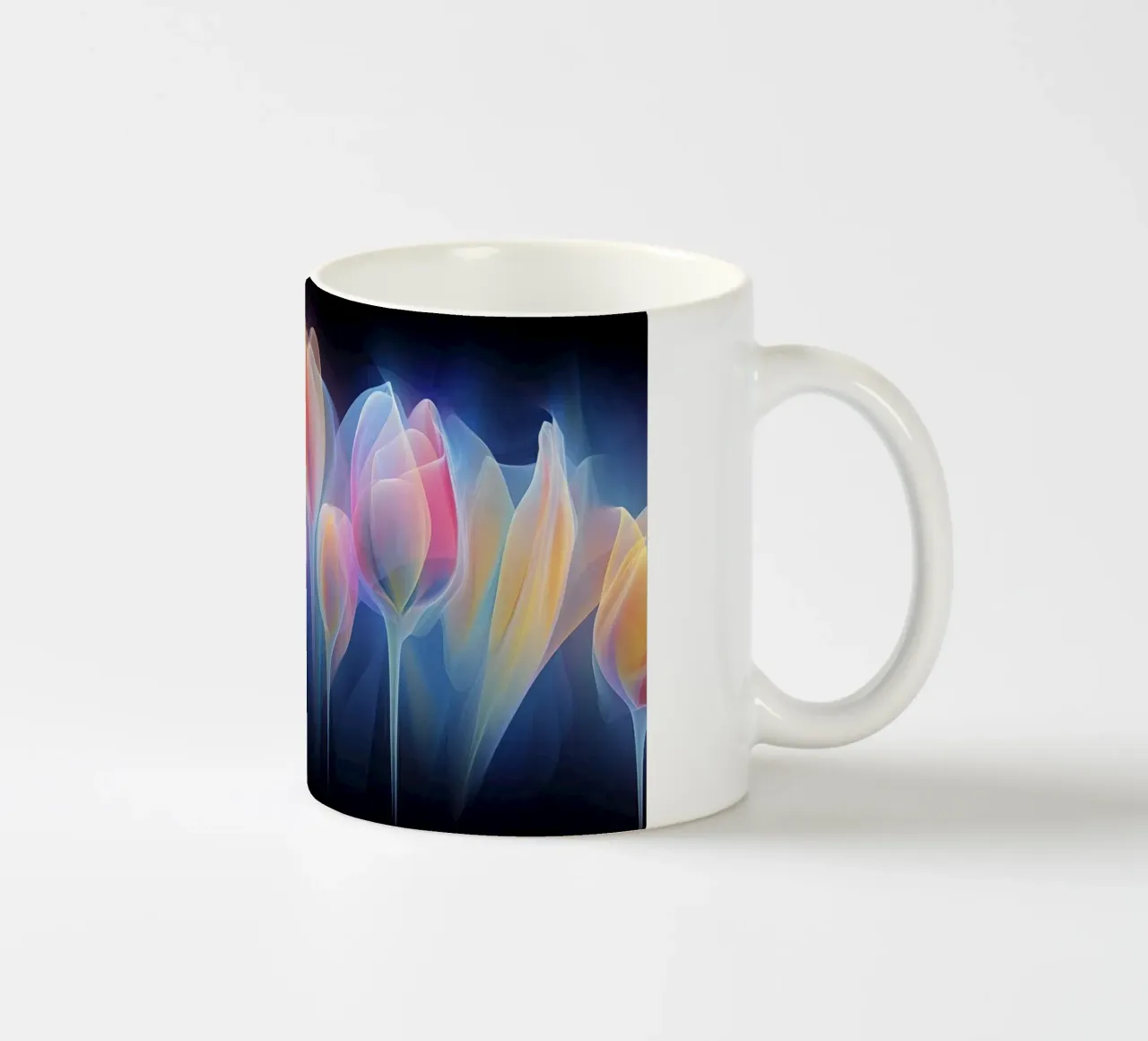 Tulipani al neon tazza in ceramica da Imagine