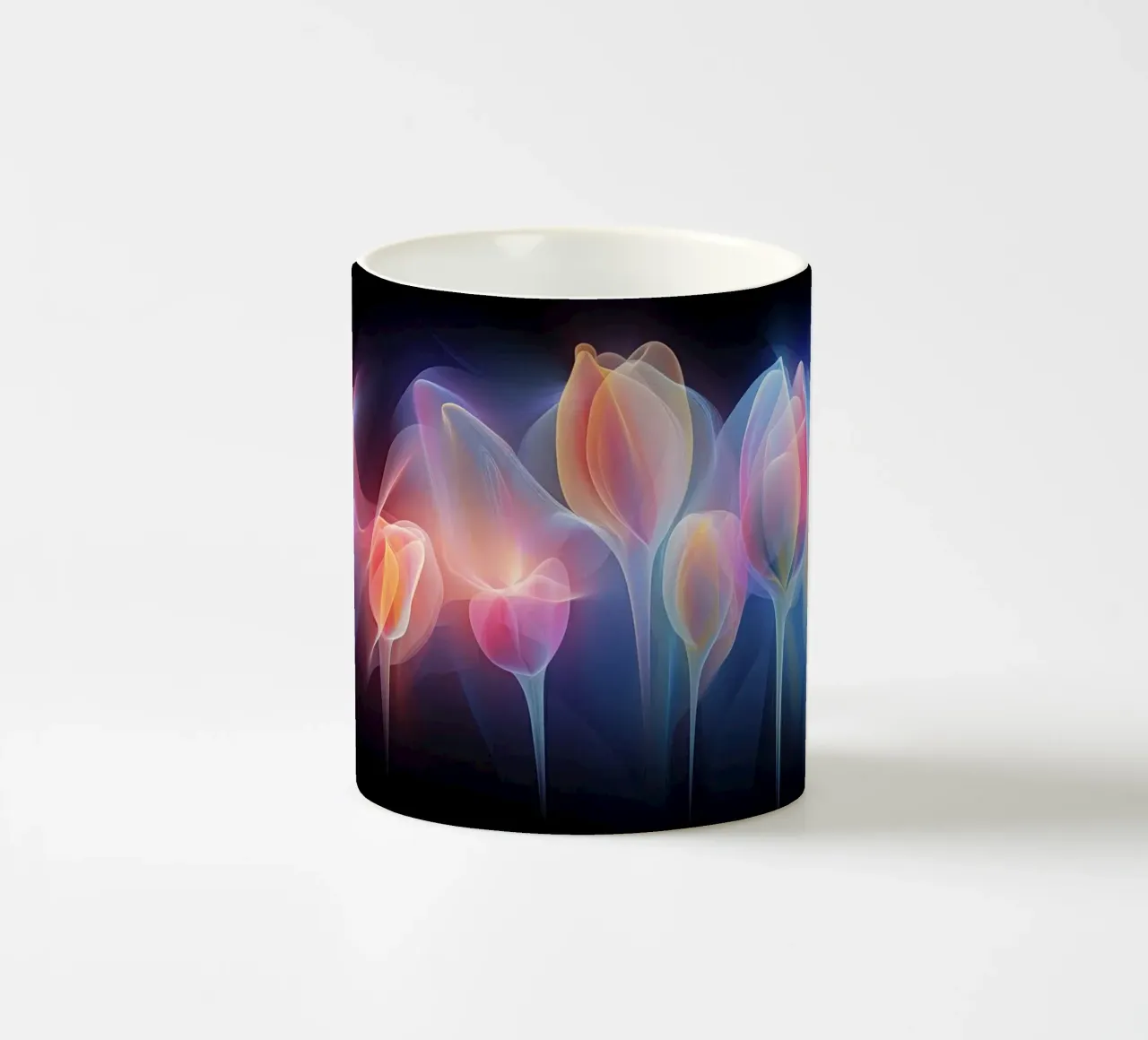 Tulipani al neon tazza in ceramica da Imagine