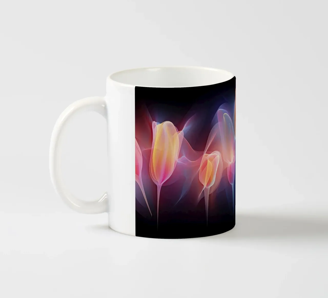Tulipani al neon tazza in ceramica da Imagine