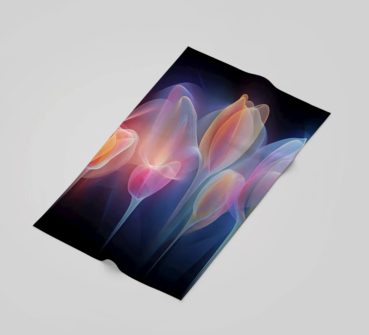 Tulipani al neon telo mare da Imagine