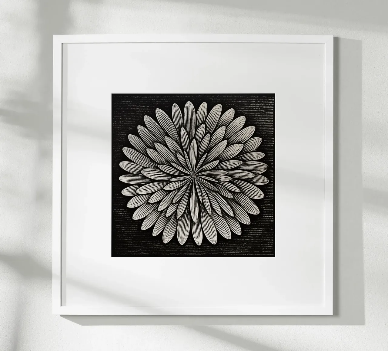 Fiore in bianco e nero carta hahnemühle da Imagine