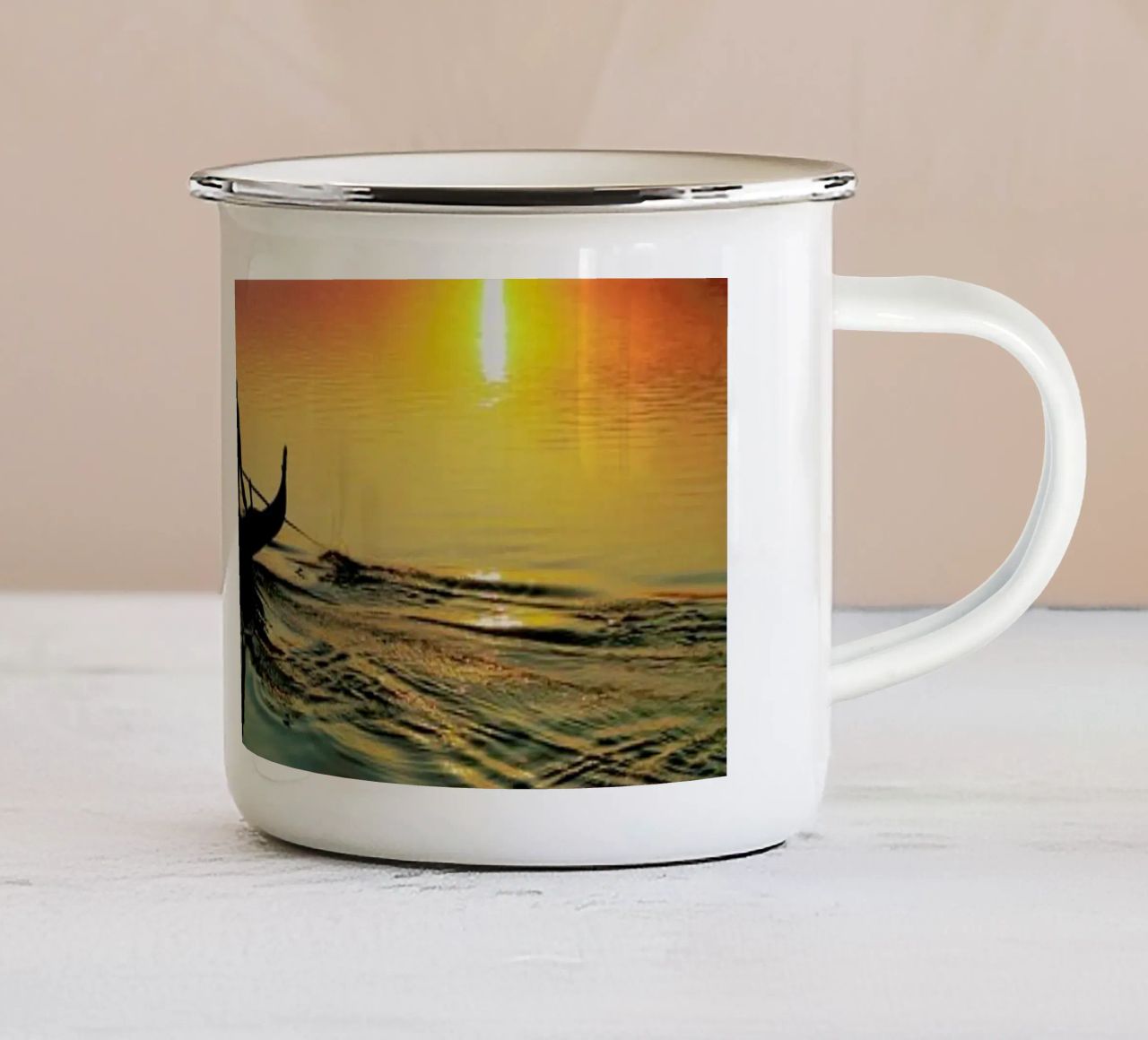 Venice Lagoon tazza in smalto da Angelo Cerantola