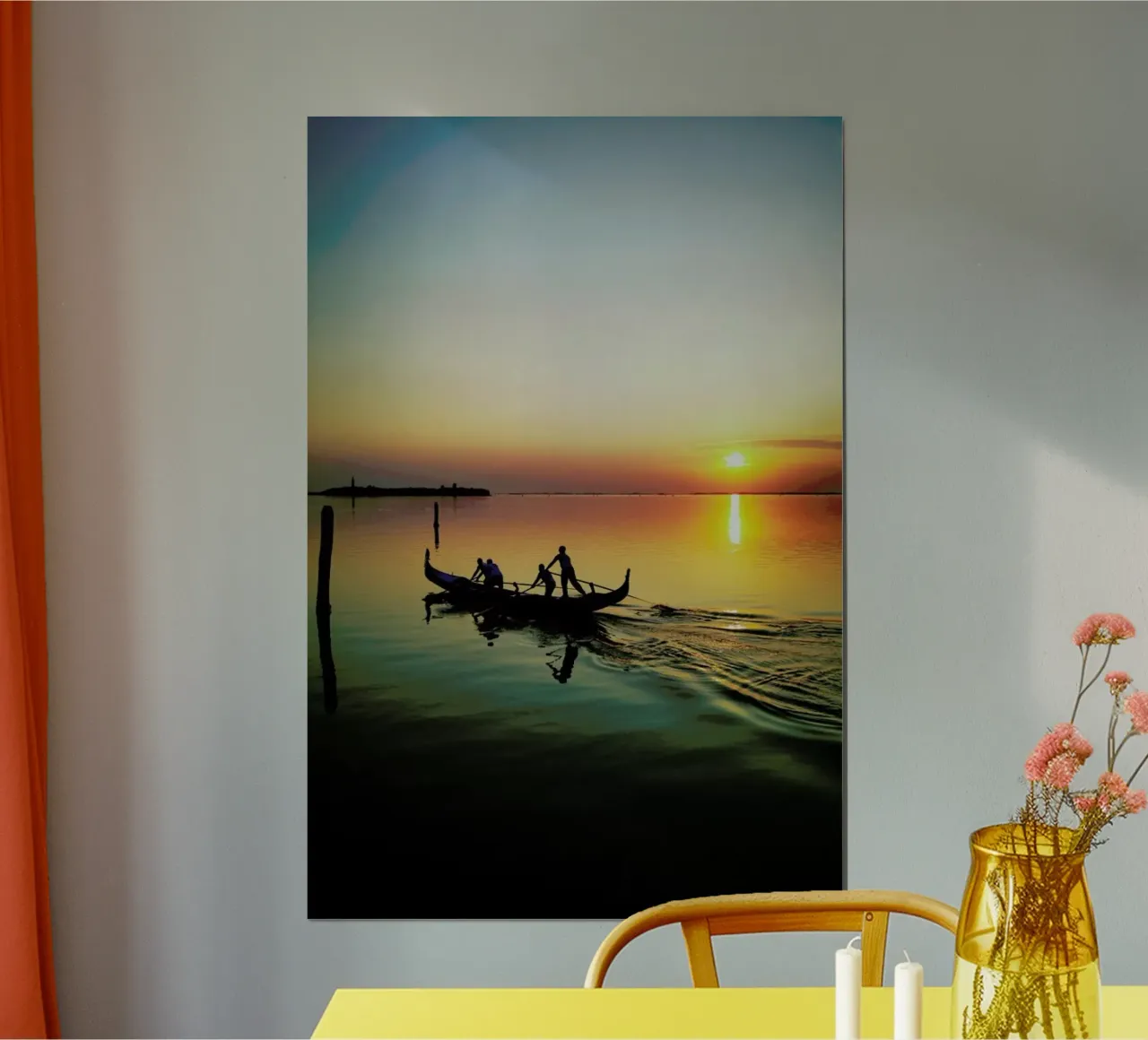 Venice Lagoon poster con telaio in plastica da Angelo Cerantola