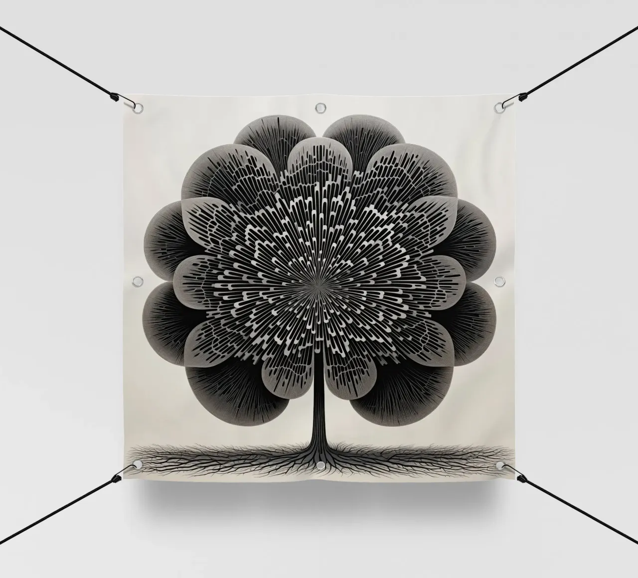 Albero astratto telo in pvc da Imagine